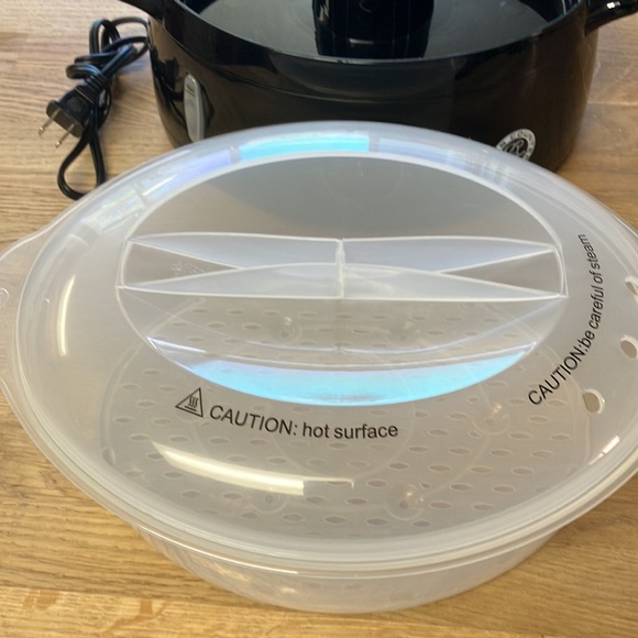 Chef’s counter food steamer plastic/black new without box - Picture 7 of 9